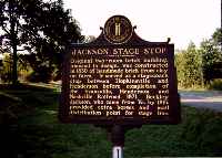 Jackson Stage Stop Historical Marker
