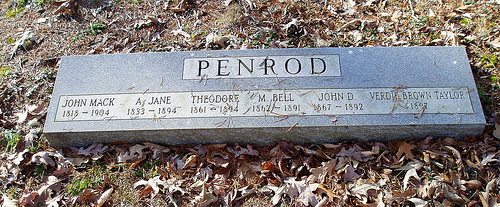 John Mack Penrod Family Marker