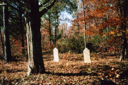 Henry Johnston and A.N. Davis tombstones