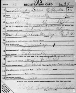 registration card