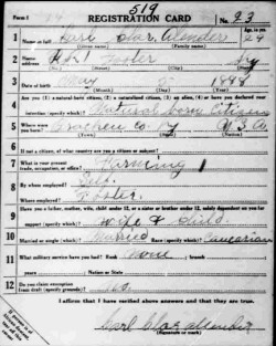 registration card