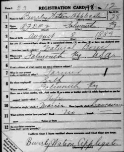 registration card