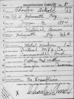 registration card