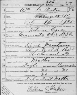 registration card