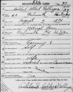 registration card