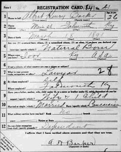 registration card