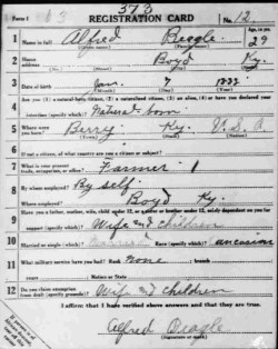 registration card