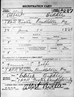 registration card