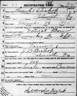 registration card