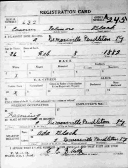 registration card