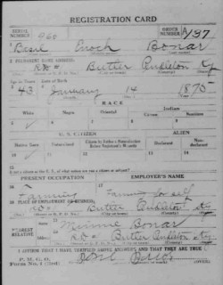 registration card