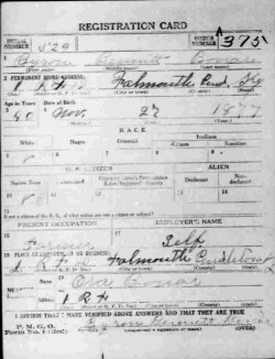 registration card