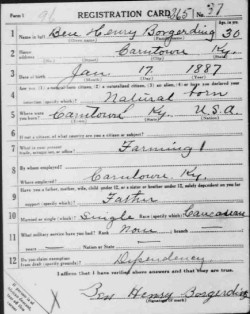 registration card