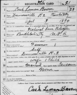 registration card