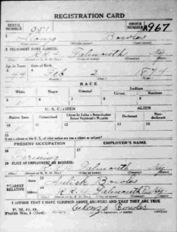 registration card