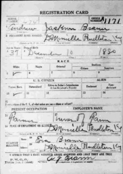 registration card