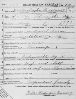 registration card