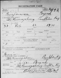 registration card