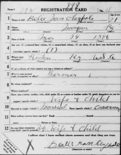 registration card