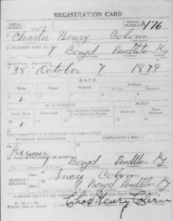 registration card