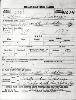 registration card