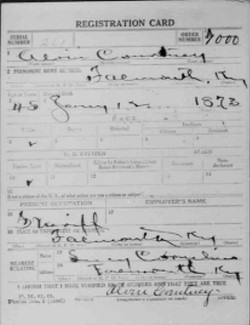 registration card