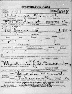 registration card