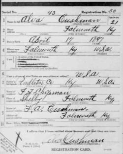 registration card