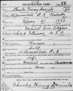 registration card