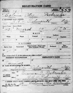 registration card