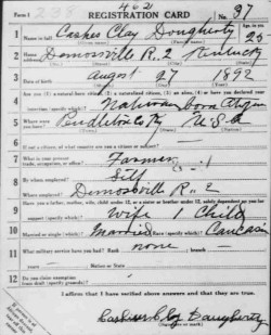 registration card