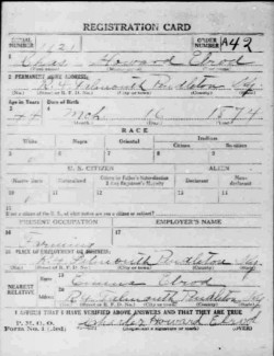 registration card