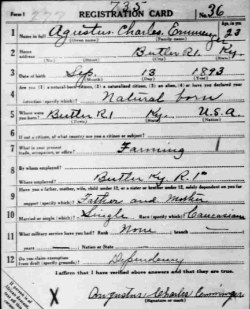 registration card