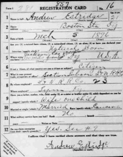 registration card