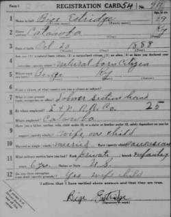 registration card