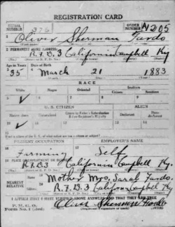 registration card