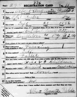 registration card