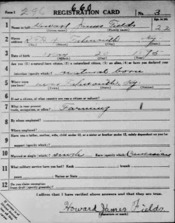 registration card