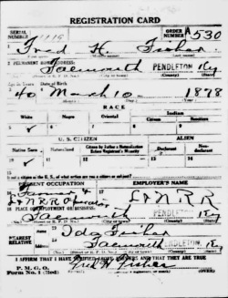 registration card