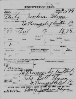 registration card