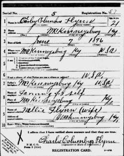 registration card