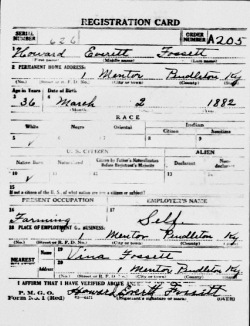 registration card