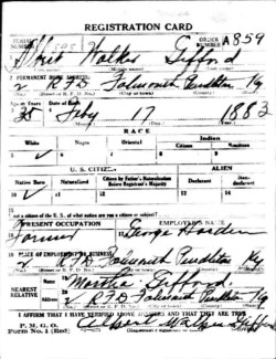 registration card