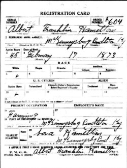 registration card