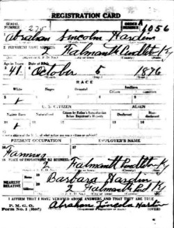 registration card