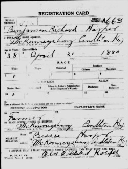 registration card