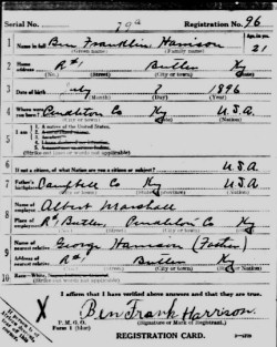 registration card