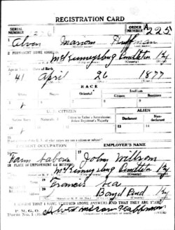 registration card