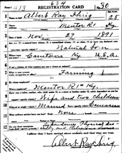 registration card