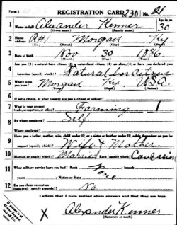 registration card